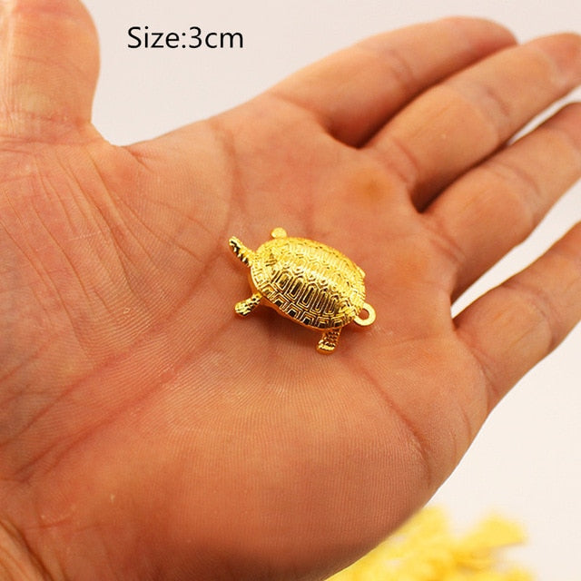 Feng Shui Golden Money Turtle Lucky Fortune Wealth  Home Office Decoration Tabletop Ornaments Lucky Gift