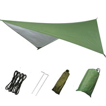 Load image into Gallery viewer, Portable Camping Hammock with Mosquito Net and Rain Fly Tarp,Hammock Canopy Nylon Hammocks Double Hammock Hiking Patio Furniture