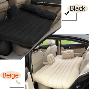 Car Travel Bed Camping Inflatable Sofa Automotive Air Mattress Rear Seat Rest Cushion Rest Sleeping pad With pump Accessories