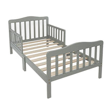 Load image into Gallery viewer, Wooden Baby Toddler Bed Children Bedroom Furniture with Safety Guardrails