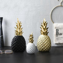 Load image into Gallery viewer, Nordic Style Modern Pineapple Ornament Craft Synthetic Resin Individual Metal Finishes Home Living Room Desktop Decor Gift