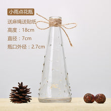 Load image into Gallery viewer, Nordic 20 Kinds  INS Wind Glass Reagent Vase Hydroponic Dried Flower Small Vase Living Room Decoration with rope and sticker