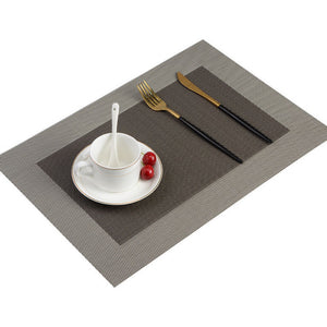 6 PCS Anti-skid And Heat-insulation PVC Placemat For Dining Table Non-slip Table Mat Kitchen Accessories