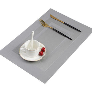 6 PCS Anti-skid And Heat-insulation PVC Placemat For Dining Table Non-slip Table Mat Kitchen Accessories