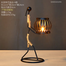 Load image into Gallery viewer, Creative Candle Holder Iron Home Decoration Kitchen Restaurant Romantic Candlestick Christmas Halloween Bar Party Wedding Decor