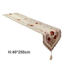 Load image into Gallery viewer, Fashionable Placemat Retro European Pastoral Embroidered Floral Tablecloth Table Runner Home Kitchen Dining Room Decoration