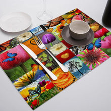 Load image into Gallery viewer, SEAAN Oil Painting Drink Coasters Reusable Dining Table Mat Placemats for Kitchen Table Polyester or Cotton and Line Decor