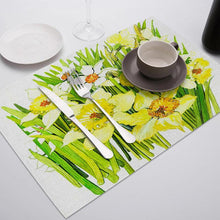 Load image into Gallery viewer, SEAAN Oil Painting Drink Coasters Reusable Dining Table Mat Placemats for Kitchen Table Polyester or Cotton and Line Decor