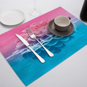 SEAAN Oil Painting Drink Coasters Reusable Dining Table Mat Placemats for Kitchen Table Polyester or Cotton and Line Decor