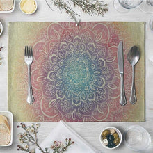 Load image into Gallery viewer, CANIRICA Placemat For Dining Table India Table Mat Linen Floral Table Pads Kitchen Table Accessories Place Mat Decoration 40*30