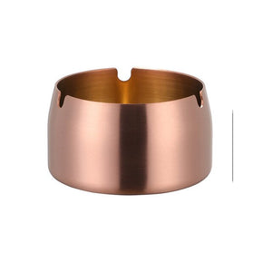 1Pc Ash Tray Stainless Steel Ashtray Portable Anti-rusting Cigarette Holder Round Table-top Kitchen Putting Tobacco Ash Utensils