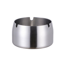 Load image into Gallery viewer, 1Pc Ash Tray Stainless Steel Ashtray Portable Anti-rusting Cigarette Holder Round Table-top Kitchen Putting Tobacco Ash Utensils