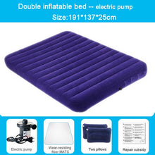 Load image into Gallery viewer, Fashion is convenient inflatable cushion household outdoor portable double bed