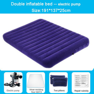 Fashion is convenient inflatable cushion household outdoor portable double bed