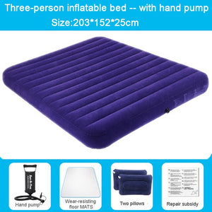 Fashion is convenient inflatable cushion household outdoor portable double bed