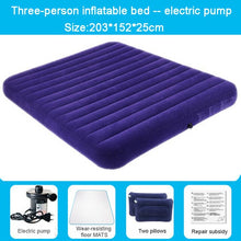 Load image into Gallery viewer, Fashion is convenient inflatable cushion household outdoor portable double bed