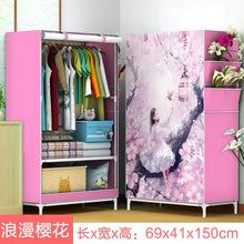 Load image into Gallery viewer, DIY Non-woven Folding Portable Wardrobe Bedroom Furniture Bedroom Storage Cabinet