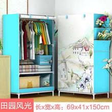 Load image into Gallery viewer, DIY Non-woven Folding Portable Wardrobe Bedroom Furniture Bedroom Storage Cabinet