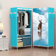 Load image into Gallery viewer, DIY Non-woven Folding Portable Wardrobe Bedroom Furniture Bedroom Storage Cabinet