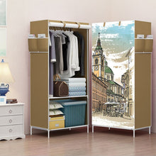 Load image into Gallery viewer, DIY Non-woven Folding Portable Wardrobe Bedroom Furniture Bedroom Storage Cabinet