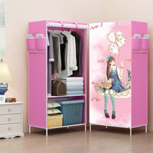 Load image into Gallery viewer, DIY Non-woven Folding Portable Wardrobe Bedroom Furniture Bedroom Storage Cabinet