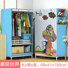 Load image into Gallery viewer, DIY Non-woven Folding Portable Wardrobe Bedroom Furniture Bedroom Storage Cabinet