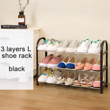 Load image into Gallery viewer, Shoes shelf Easy Assembled Light Plastic 3 Tier Shoe Rack Shelf Storage Organizer Stand Holder Keep Room Neat Door Space Saving