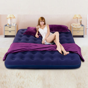 Fashion is convenient inflatable cushion household outdoor portable double bed