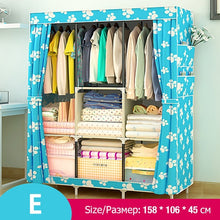 Load image into Gallery viewer, Multi-purpose Non-woven Cloth Wardrobe Fabric Closet Portable Folding Dustproof Waterproof Clothing Storage Cabinet Furniture