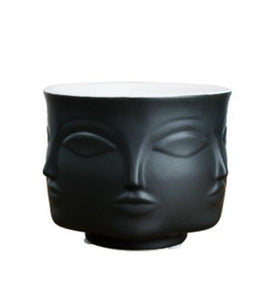 Man Face flower vase home decoration accessories modern ceramic vase for Flowers Pot planters