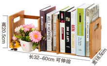 Load image into Gallery viewer, Eco-friendly bamboo Bookcases Desk bookrack commodity shelf storage rack