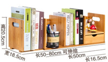 Load image into Gallery viewer, Eco-friendly bamboo Bookcases Desk bookrack commodity shelf storage rack