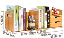 Load image into Gallery viewer, Eco-friendly bamboo Bookcases Desk bookrack commodity shelf storage rack