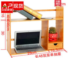 Load image into Gallery viewer, Eco-friendly bamboo Bookcases Desk bookrack commodity shelf storage rack