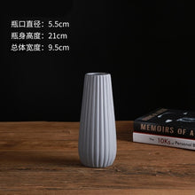 Load image into Gallery viewer, Classic Mediterranean Ceramic Vase Nordic Modern Simple Ceramic Vase Home Flower Inserter Creative Decoration