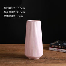 Load image into Gallery viewer, Classic Mediterranean Ceramic Vase Nordic Modern Simple Ceramic Vase Home Flower Inserter Creative Decoration