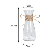 Load image into Gallery viewer, Nordic Glass Vases Living Room Table Decoration Transparent Water Hydroponics Flower Rope Dry Flower Vase DIY Valentine&#39;s Day