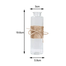 Load image into Gallery viewer, Nordic Glass Vases Living Room Table Decoration Transparent Water Hydroponics Flower Rope Dry Flower Vase DIY Valentine&#39;s Day