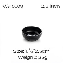 Load image into Gallery viewer, BalleenShiny Melamine Black Sauce Dish Frost Tableware Seasoning Vinegar Relish Plate Kitchen Cooking Tools Flavor Dish Supply