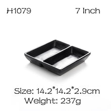 Load image into Gallery viewer, BalleenShiny Melamine Black Sauce Dish Frost Tableware Seasoning Vinegar Relish Plate Kitchen Cooking Tools Flavor Dish Supply