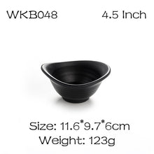 Load image into Gallery viewer, BalleenShiny Melamine Black Sauce Dish Frost Tableware Seasoning Vinegar Relish Plate Kitchen Cooking Tools Flavor Dish Supply