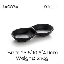 Load image into Gallery viewer, BalleenShiny Melamine Black Sauce Dish Frost Tableware Seasoning Vinegar Relish Plate Kitchen Cooking Tools Flavor Dish Supply