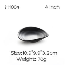 Load image into Gallery viewer, BalleenShiny Melamine Black Sauce Dish Frost Tableware Seasoning Vinegar Relish Plate Kitchen Cooking Tools Flavor Dish Supply