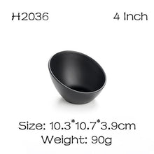 Load image into Gallery viewer, BalleenShiny Melamine Black Sauce Dish Frost Tableware Seasoning Vinegar Relish Plate Kitchen Cooking Tools Flavor Dish Supply