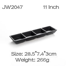 Load image into Gallery viewer, BalleenShiny Melamine Black Sauce Dish Frost Tableware Seasoning Vinegar Relish Plate Kitchen Cooking Tools Flavor Dish Supply