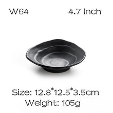 Load image into Gallery viewer, BalleenShiny Melamine Black Sauce Dish Frost Tableware Seasoning Vinegar Relish Plate Kitchen Cooking Tools Flavor Dish Supply