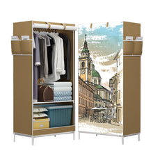 Load image into Gallery viewer, Non-woven Cloth Wardrobes Storage Cabinet Panorama Folding Cloth Closet Cartoon 3D Wardrobe Small Wardrobe Closet