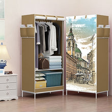 Load image into Gallery viewer, Non-woven Cloth Wardrobes Storage Cabinet Panorama Folding Cloth Closet Cartoon 3D Wardrobe Small Wardrobe Closet