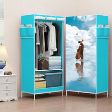 Load image into Gallery viewer, Non-woven Cloth Wardrobes Storage Cabinet Panorama Folding Cloth Closet Cartoon 3D Wardrobe Small Wardrobe Closet