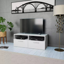 Load image into Gallery viewer, vidaXL Modern TV Cabinet Unit Family Chipboard TV Cabinet Desk Table Stand Home Furniture Decoration 95x35x36cm White V3